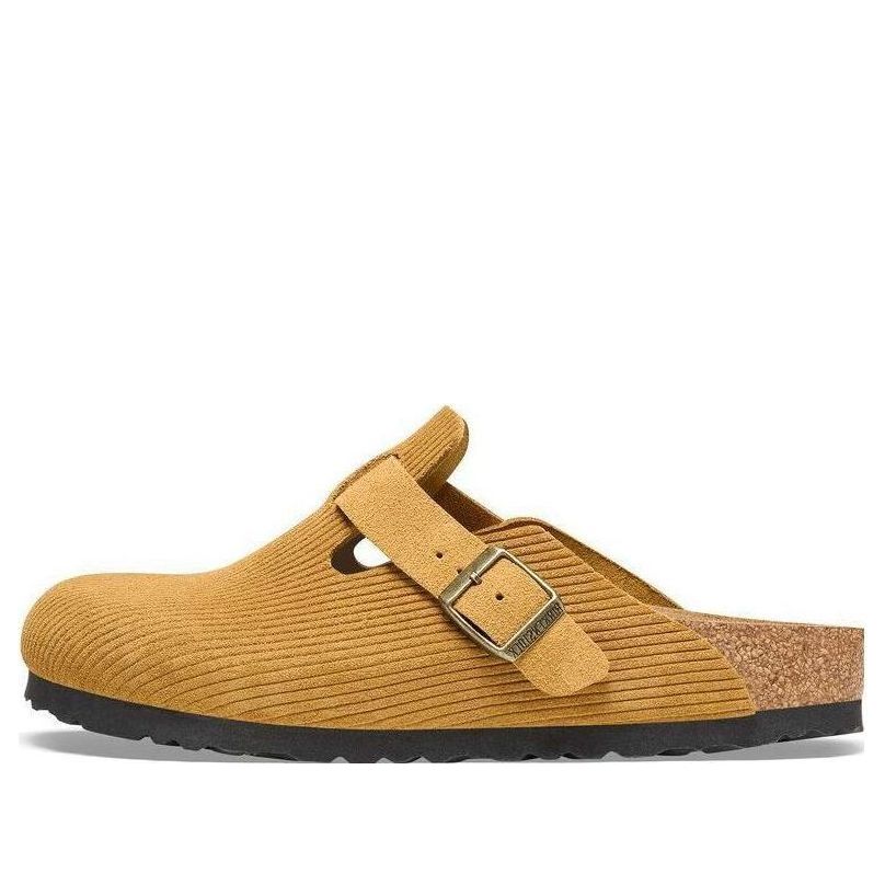 Birkenstock Boston Suede Embossed Narrow Fit 'Cork Brown' 1026183
