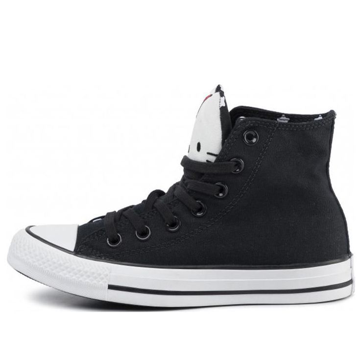 (WMNS) Converse Chuck Taylor All Star Hi x Hello Kitty 'Black' 163910C