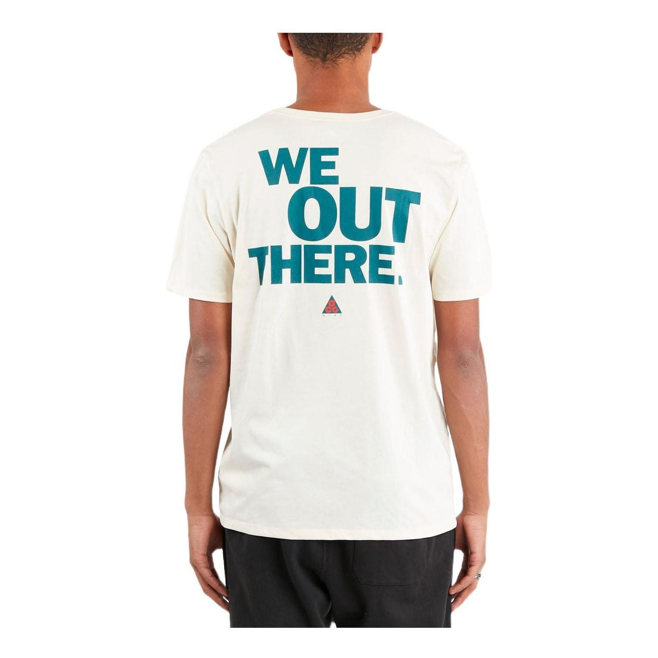 Men's Nike ACG Back Alphabet Printing Short Sleeve White T-Shirt AQ3951-258