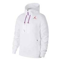 Air Jordan Casual Sports Half Zipper Logo White CK6454-100