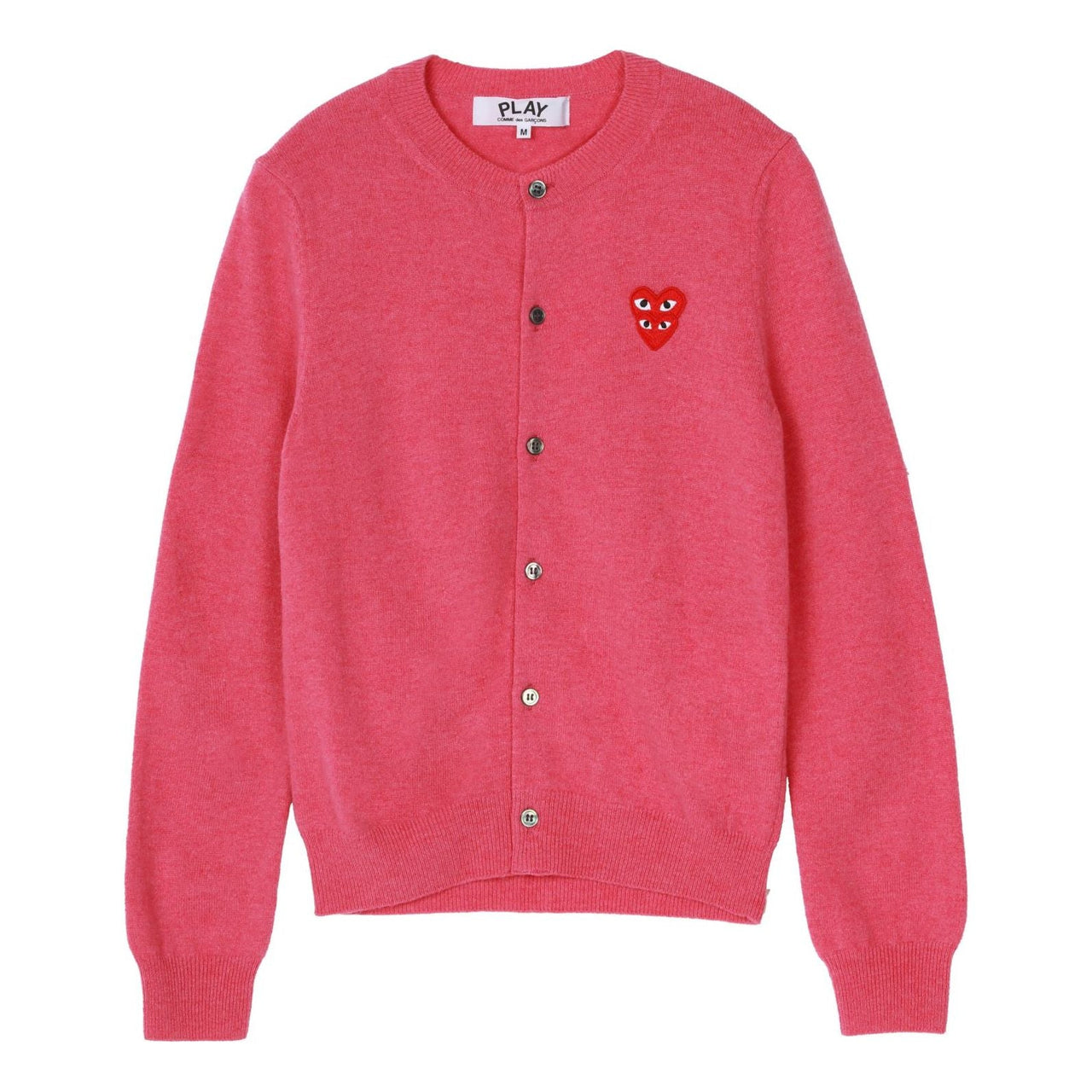(WMNS) COMME des GARCONS PLAY Cardigan Red Emblem 'Pink' AZ-N075-051-4