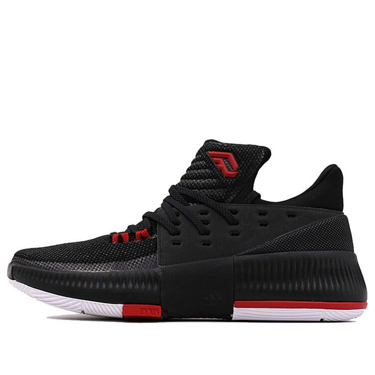 adidas D Lillard 3 'Black Scarlet' CG4186