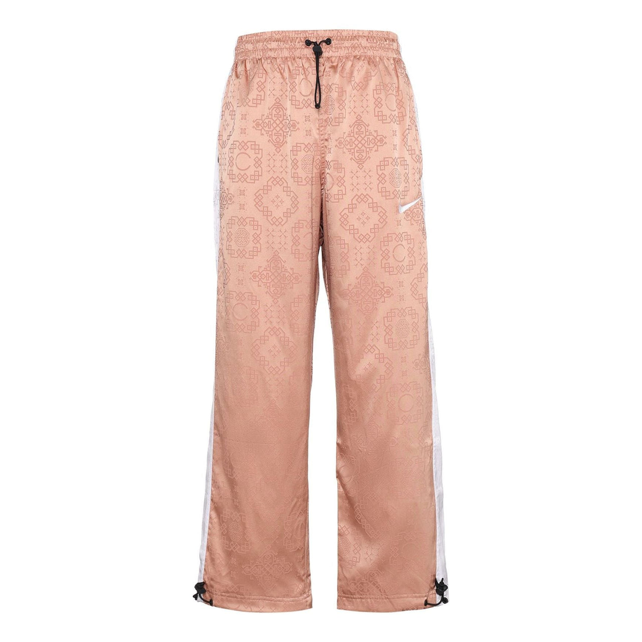 Nike x CLOT Rose Gold Silk Pattern Track Pants For Men Pink CT4088-605