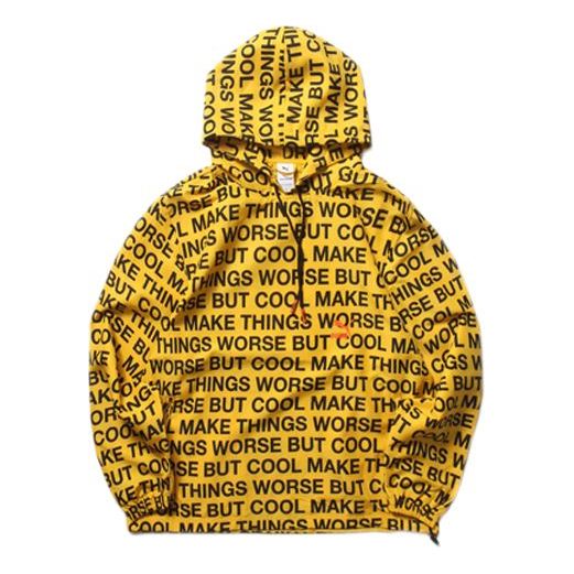 PUMA x RANDOMEVENT AOP Windbreaker 'Lemon Chrome Black' 596660-02