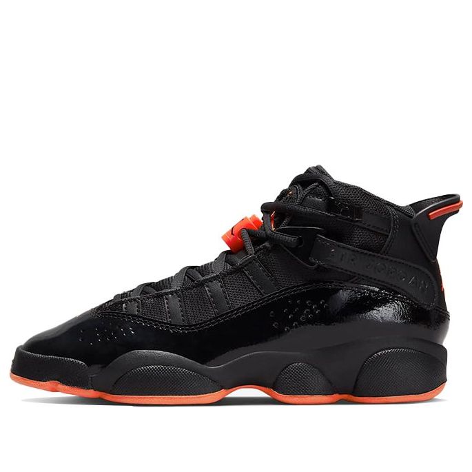 (GS) Air Jordan 6 Rings 'Black Infrared' 323419-066