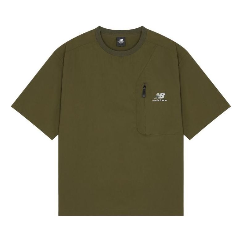 New Balance Fashion Style T-Shirt Asia Sizing 'Dark Green' AMT22371-KAC
