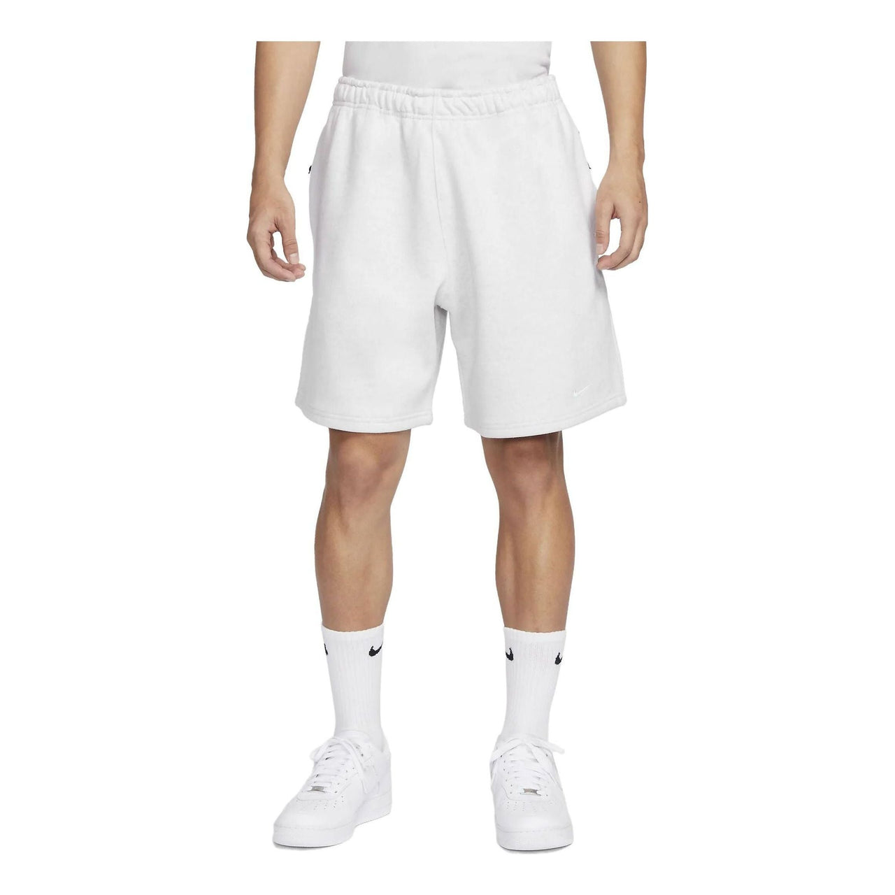 Nike Solo Swoosh Fleece Shorts 'Birch Heather' DV3055-051