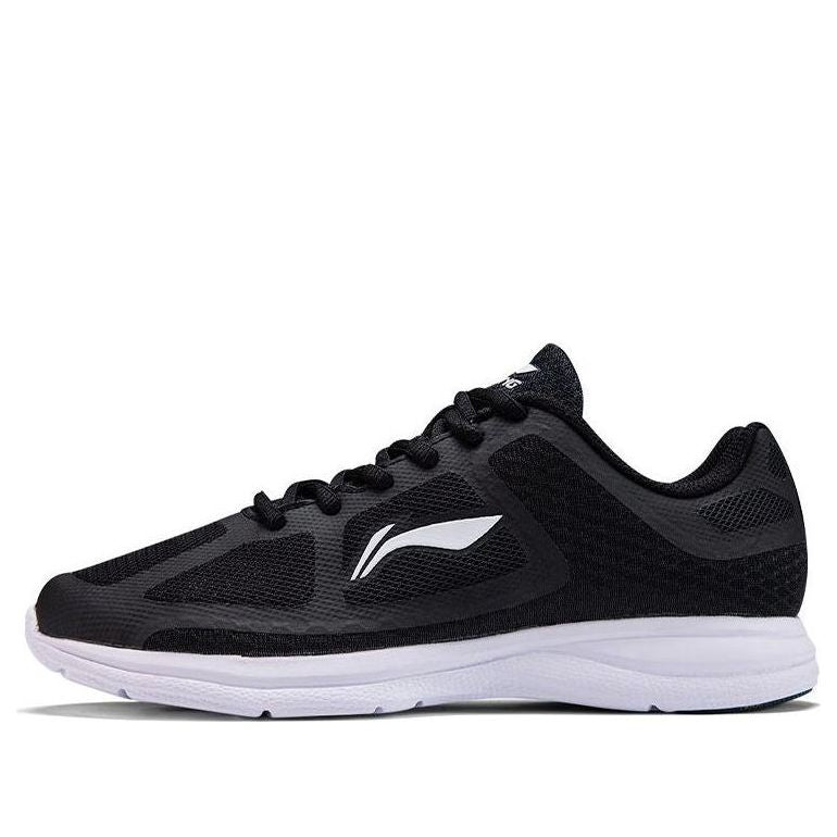 (WMNS) Li-Ning Casual Light Weight Running Shoes 'Black White' ARBQ032-4