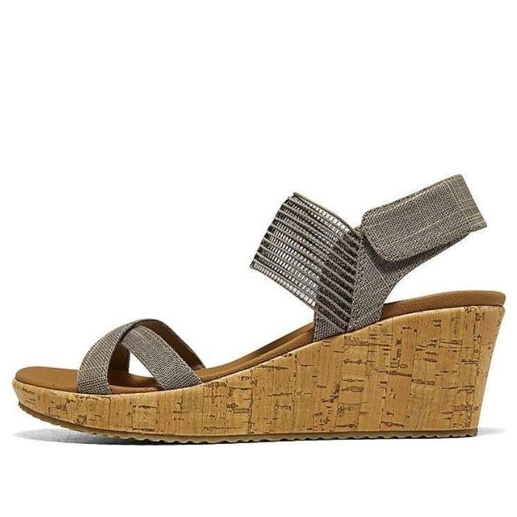 (WMNS) Skechers Cali Beverlee Casual Outing 'Grey Khaki' 119323-MVE