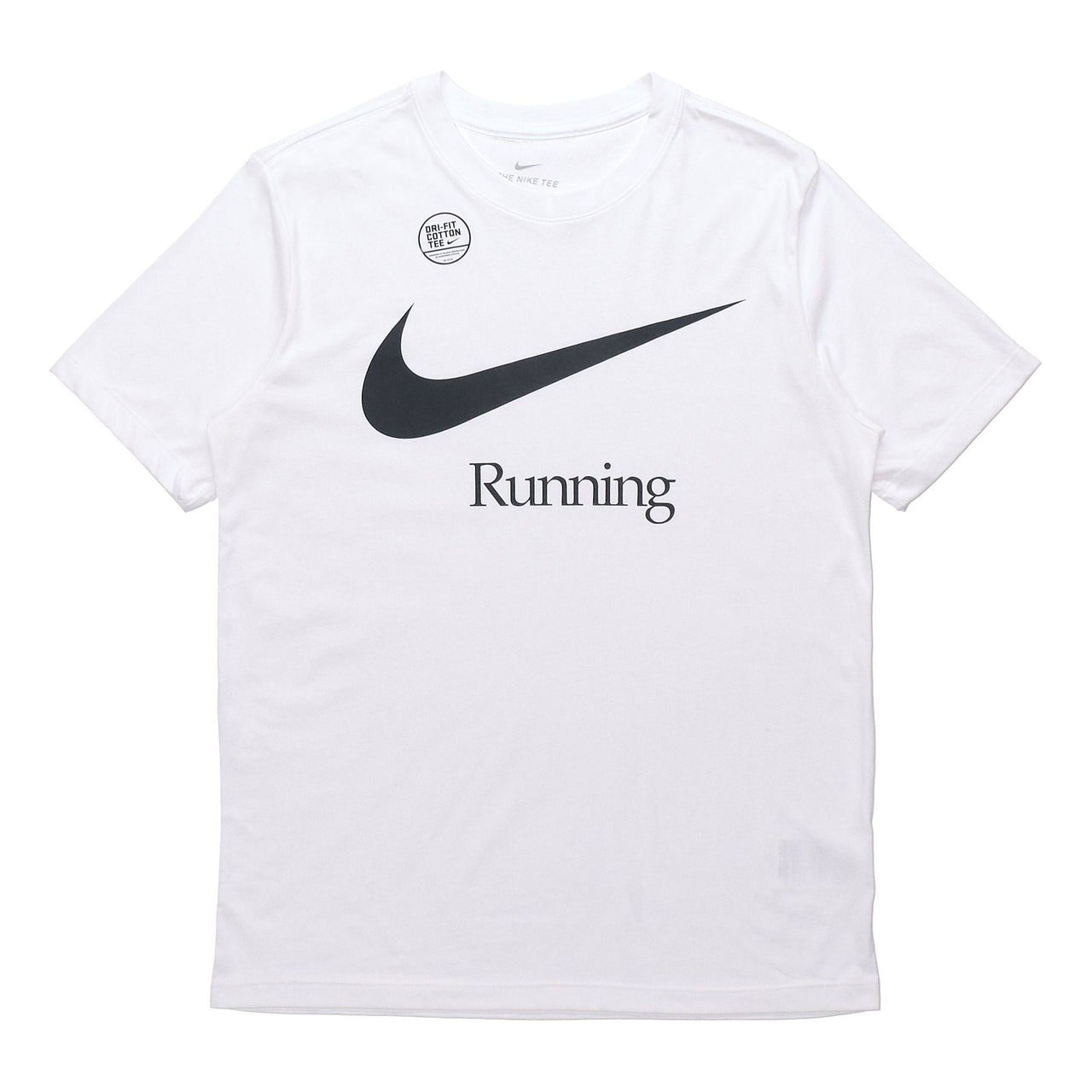 Nike Dri-FIT Logo Printing Sports Quick Dry Short Sleeve White DB5590-100