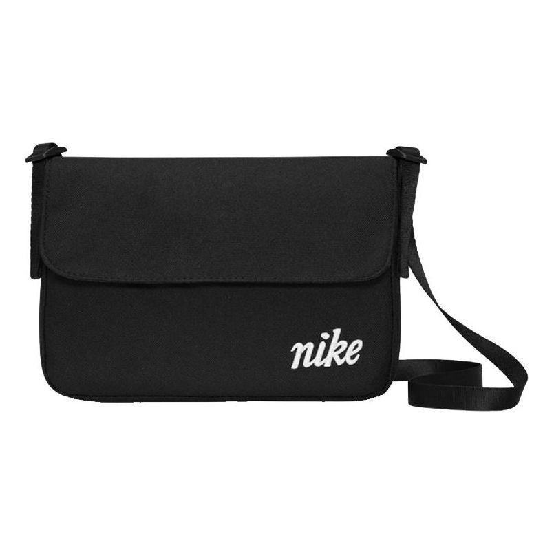Nike Large Capacity Athleisure Casual Sports Shoulder Bag Messenger Bag Unisex Pure Black DQ5701-010