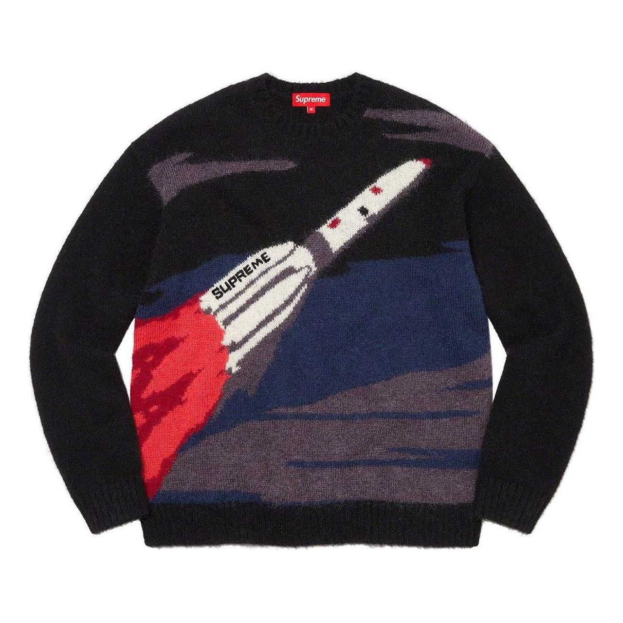 Supreme Rocket Sweater 'Black White Red' SUP-FW22-727