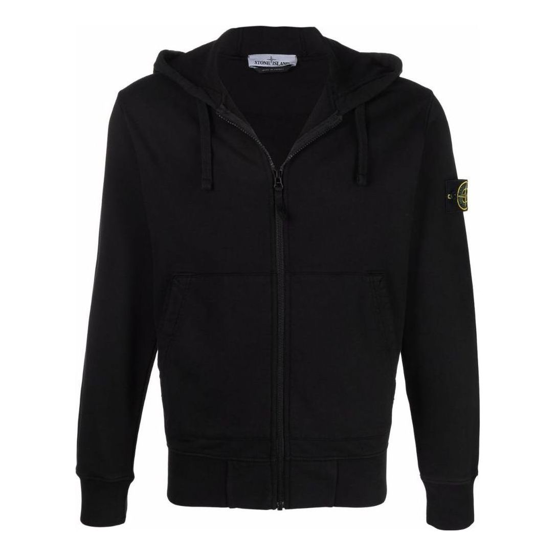 STONE ISLAND Hooded Track Jacket 'Black' 761564251-V0029