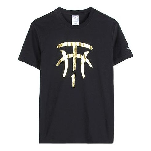 adidas T-Mac Logo Mcgrady Basketball T Men's Black DU6715