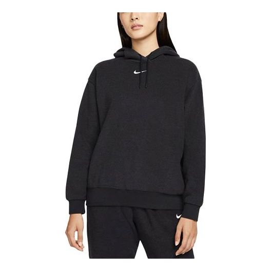 (WMNS) AS W Nike Sportswear ESSNTL PLSH Hoodie Black DD5119-010