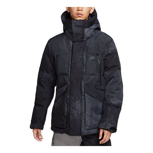 Nike Sportswear Storm-Fit City Series protection against cold Stay Warm Multiple Pockets hooded down Jacket 'Black' DD8288-010