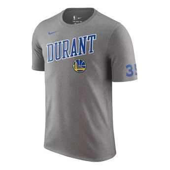 Nike 18-19 Series Dri-fit Golden State Warriors Durant Training Short Sleeve Gray AH0074-063