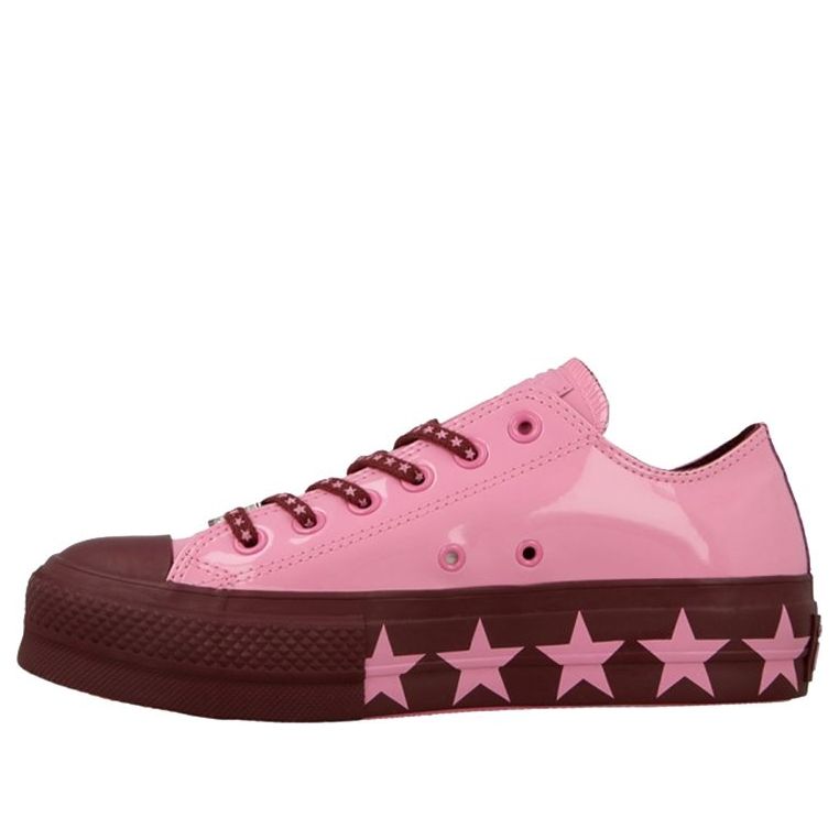 (WMNS) Converse Miley Cyrus x Chuck Taylor All Star Lift Ox 'Pink Burgundy' 563718C