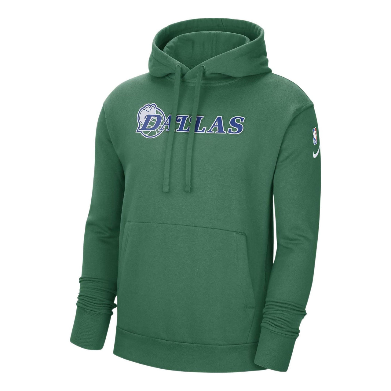 Men's Nike NBA Dallas Mavericks Alphabet Logo Printing Fleece Casual Pullover Green DB2311-312