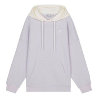 (WMNS) New Balance Contrasting Colors hooded Casual Hoodie Purple White Colorblock NCA3S512-DV