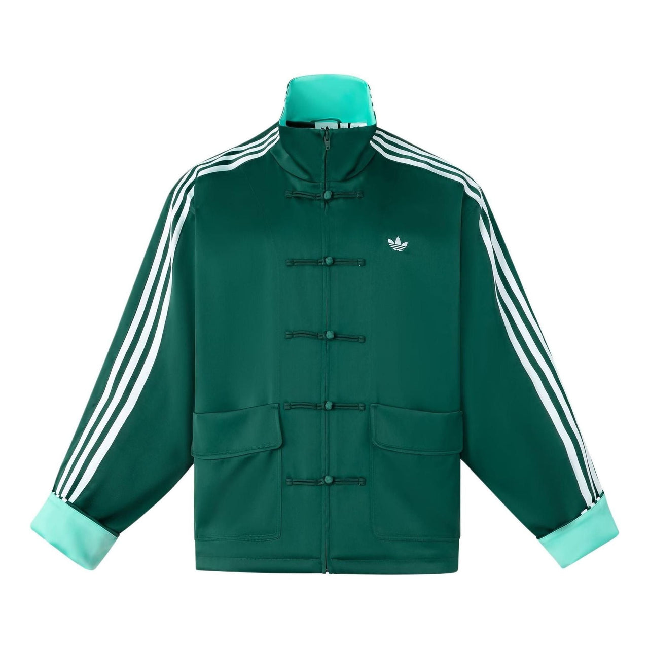 adidas originals Cn Tt Satin Jacket Asia Sizing 'Green' JD3381