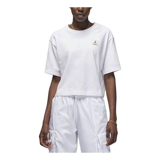 (WMNS) Air Jordan Essentials Boxy T-Shirt 'White' DO5038-100