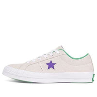 Converse Mens One Star Ox Grand Slam Suede 'White/Court Purple/Green 160592C