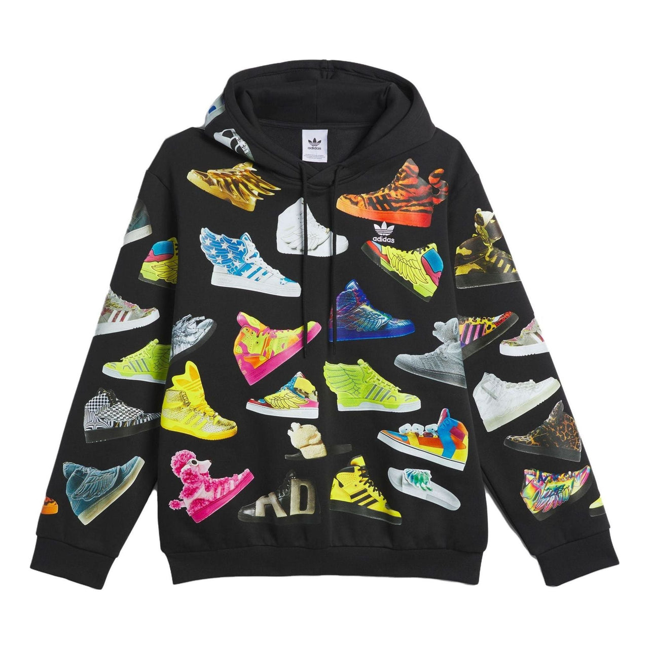 adidas Jeremy Scott Archive Hoodie 'Black' IA0097