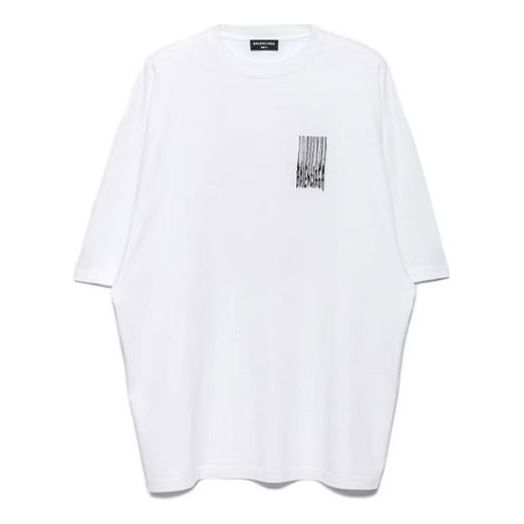 Balenciaga Barcode T-Shirt 'White' 661715TKVE59040