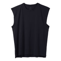 Men's Nike Solid Color Round Neck Pullover Sleeveless Vest Black DM7824-010