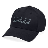 Under Armour Wordmark Stretch Fit Sports Cap 'Black Teal' 1342243