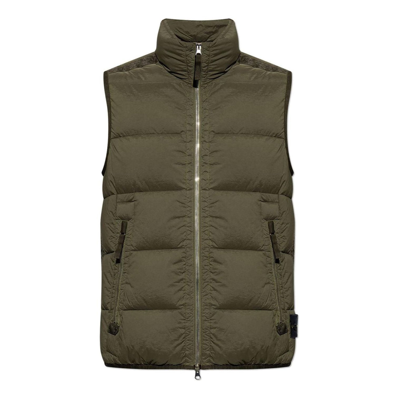 STONE ISLAND Logo Patch Puffer Gilet 'Olive Green' 7915G1428-V0058