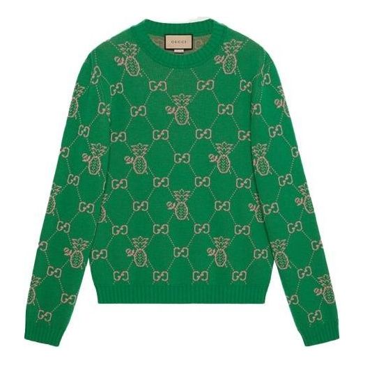 Gucci Pineapple GG Jacquard Sweatshirt 'Green' 683091-XKB70-3318