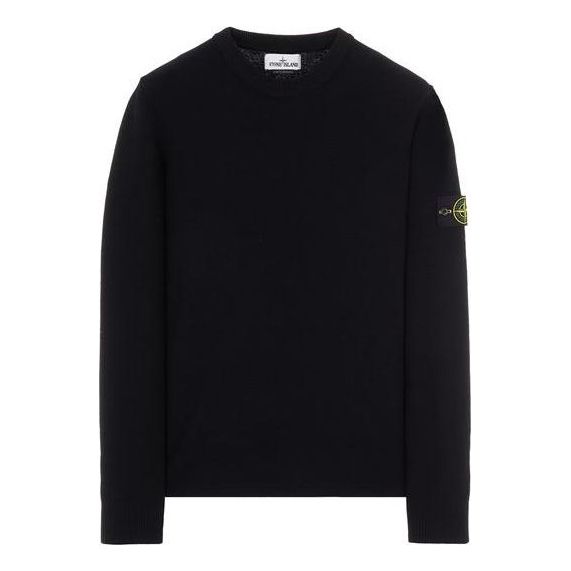 STONE ISLAND Crewneck Pullover 'Black' 7715526A1-V0029