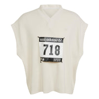 adidas originals Blue Version Detachable Solid Color Athleisure Casual Sports V neck Vest Pink White HG4826