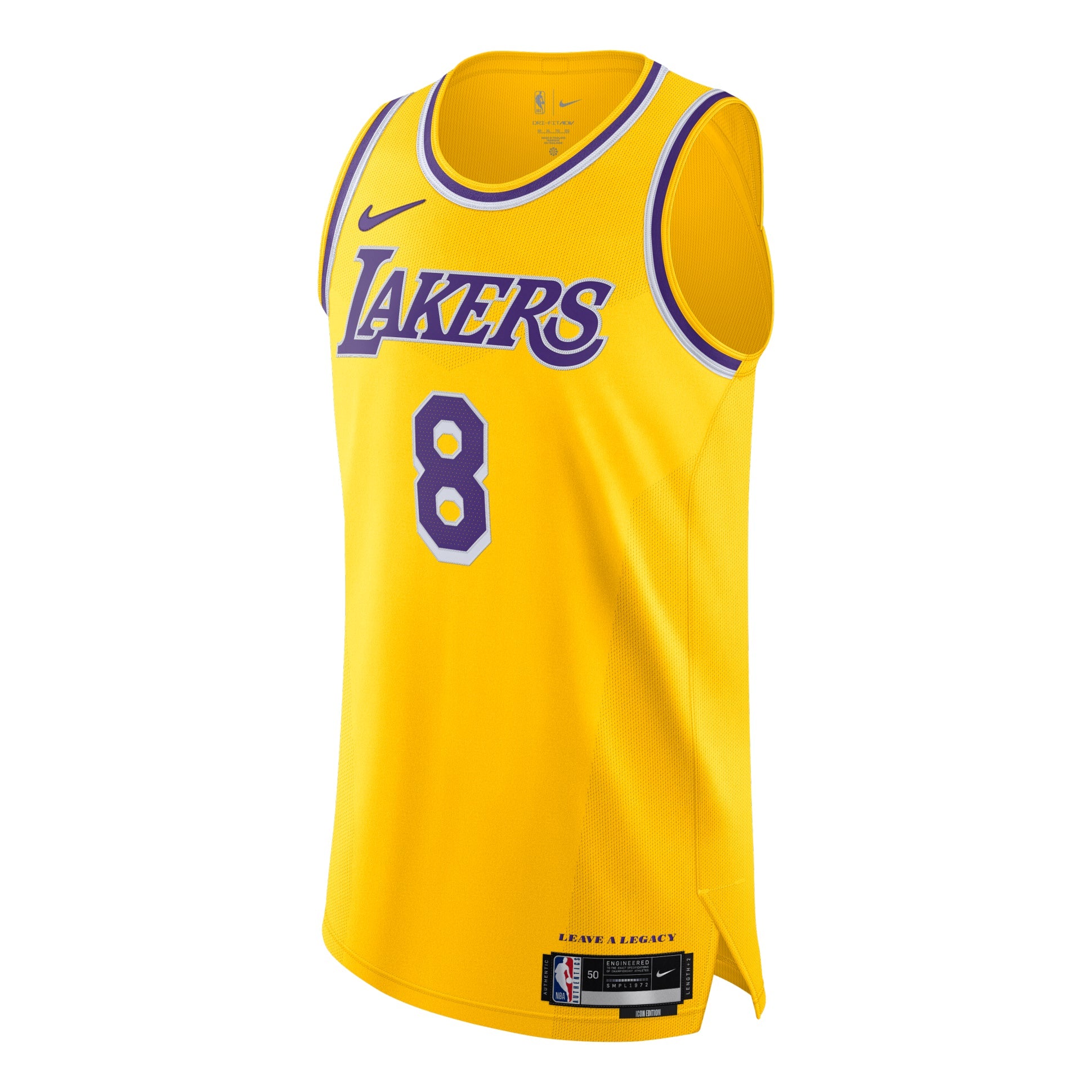 Nike Kobe Bryant Los Angeles Lakers Icon Edition 2022/23 Dri-FIT ADV NBA Authentic Jersey 'Golden Purple' DM6028-733