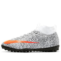 (GS) Nike Jr. Mercurial Superfly 7 Academy CR7 Safari TF Turf 'Black White Orange' CV3187-180