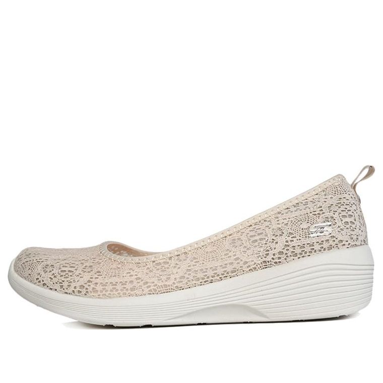 (WMNS) Skechers Ary Air Days Loafers White 23758-NAT