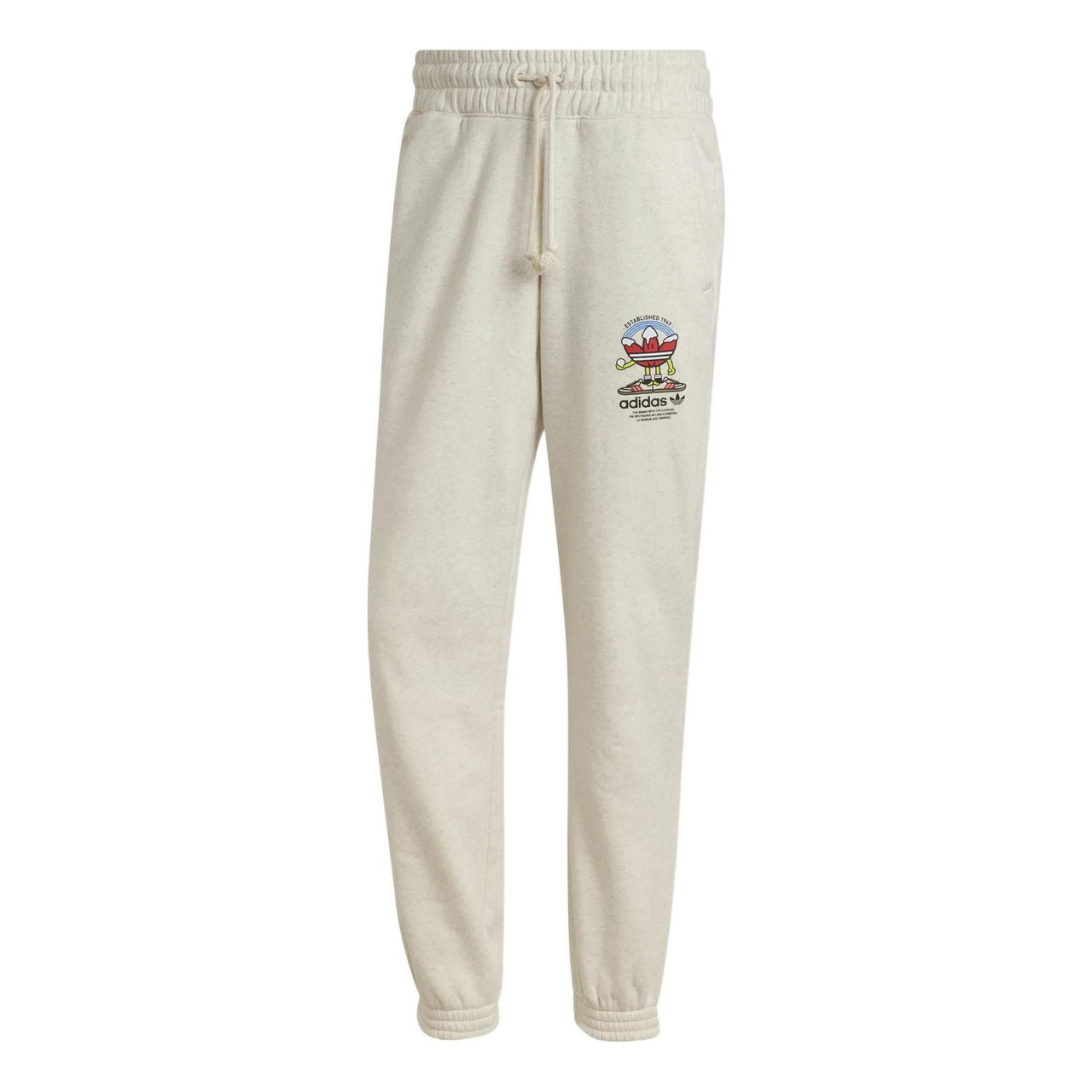 adidas originals Alphabet Logo Printing Bundle Feet Lacing Sports Pants/Trousers/Joggers Autumn Ivory HK7443