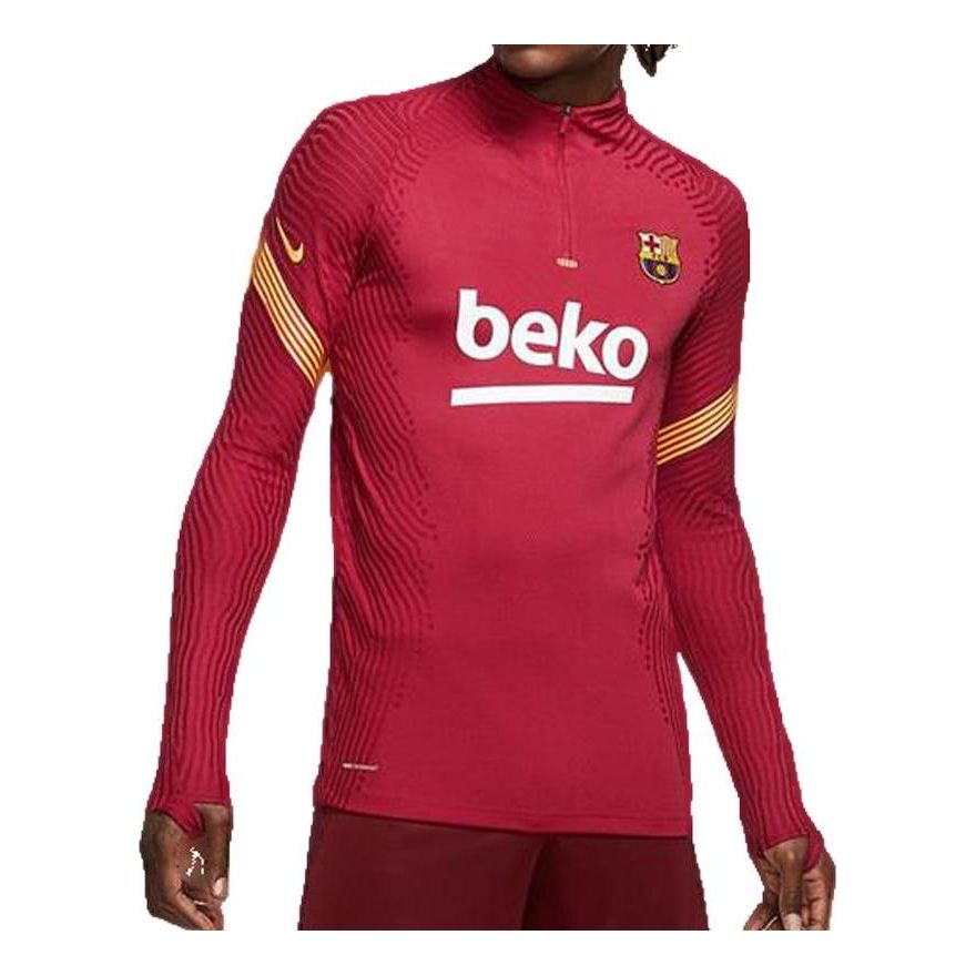 Nike FC Barcelona VaporKnit Strike Football Drill Top 'Red' CD5968-621