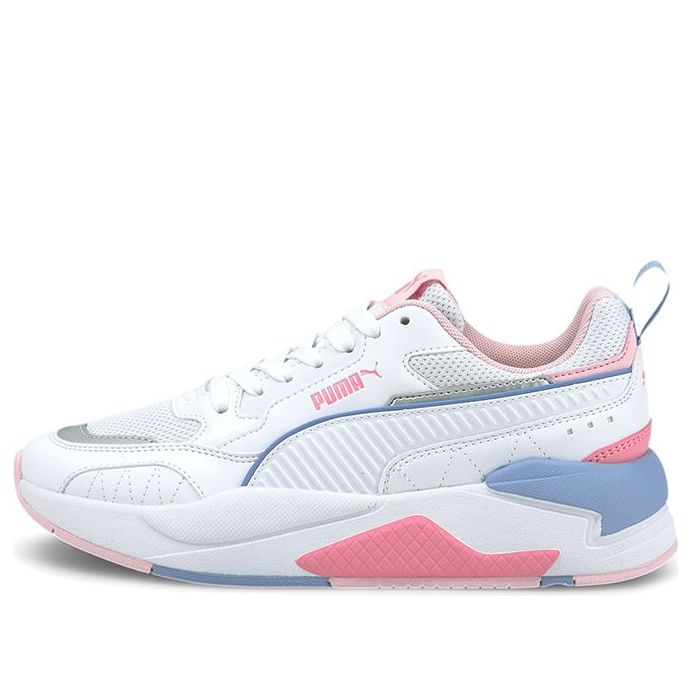 PUMA X-Ray 2 Square (Big Kids) Running Shoes White/Pink/Blue 374190-08