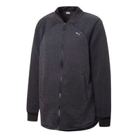 (WMNS) PUMA Studio Textured Knitting Jacket Black 520994-01