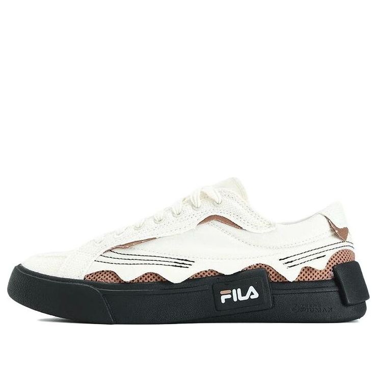 (WMNS) FILA FUSION Pop Skate Shoes 'White Black' T12W332103FWB