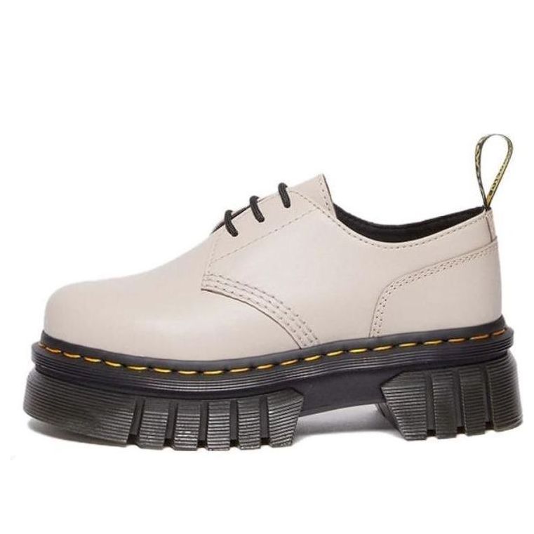 (WMNS) Dr. Martens Audrick Nappa Lux Leather Platform 'Vintage Taupe' 27147348
