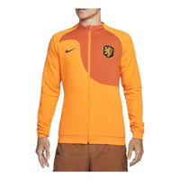 Nike 2022-23 Holland Academy Pro Knit Football Jacket 'Orange' DN1056-833