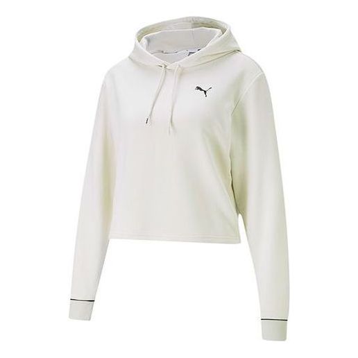 (WMNS) PUMA Style Cat Hoodie 'White Black' 587162-05