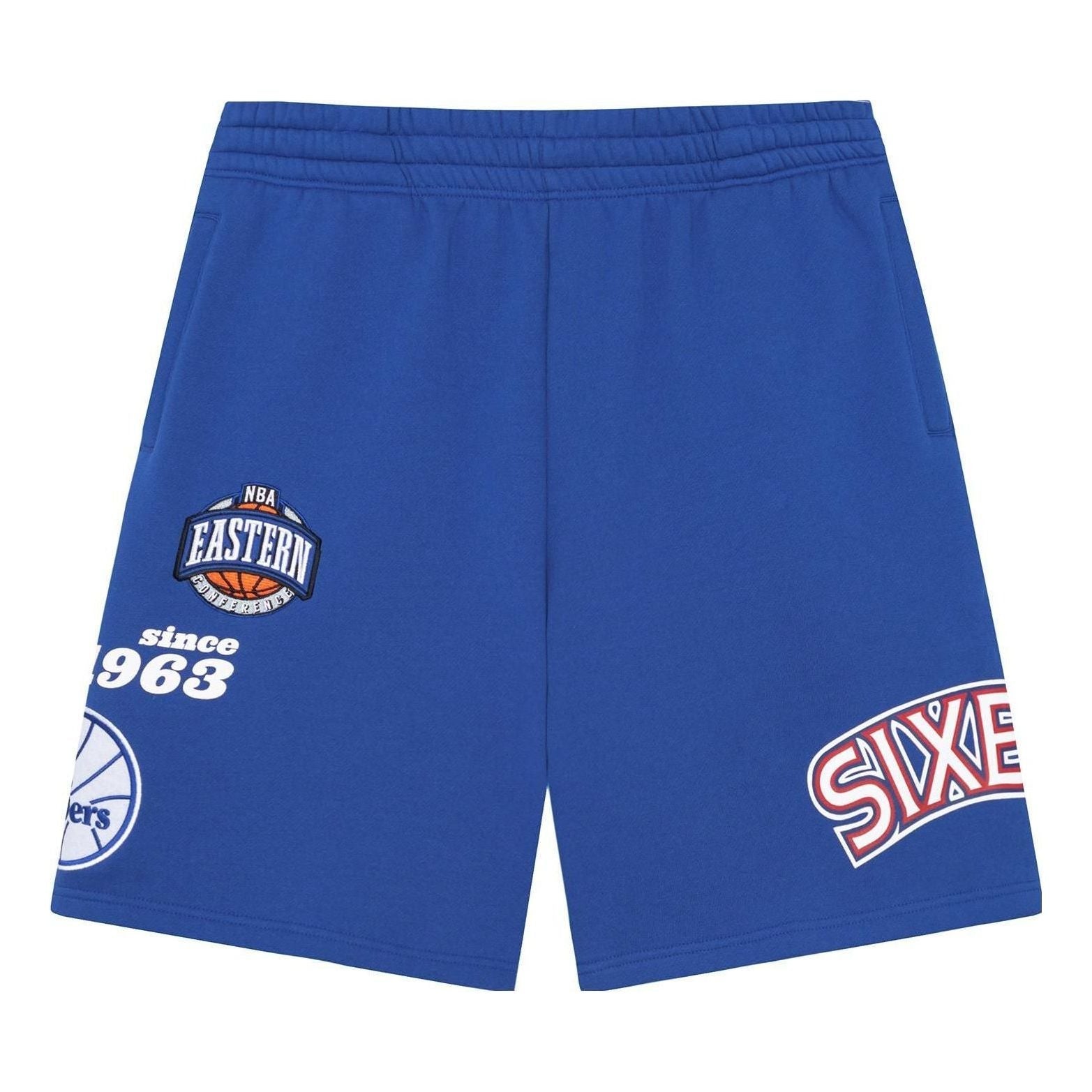 Mitchell & Ness 76 x NBA Philadelphia 76ers Team Origins Fleece Shorts 'Blue' PSHR4851-P76YYPPPROYA