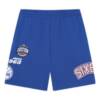 Mitchell & Ness 76 x NBA Philadelphia 76ers Team Origins Fleece Shorts 'Blue' PSHR4851-P76YYPPPROYA