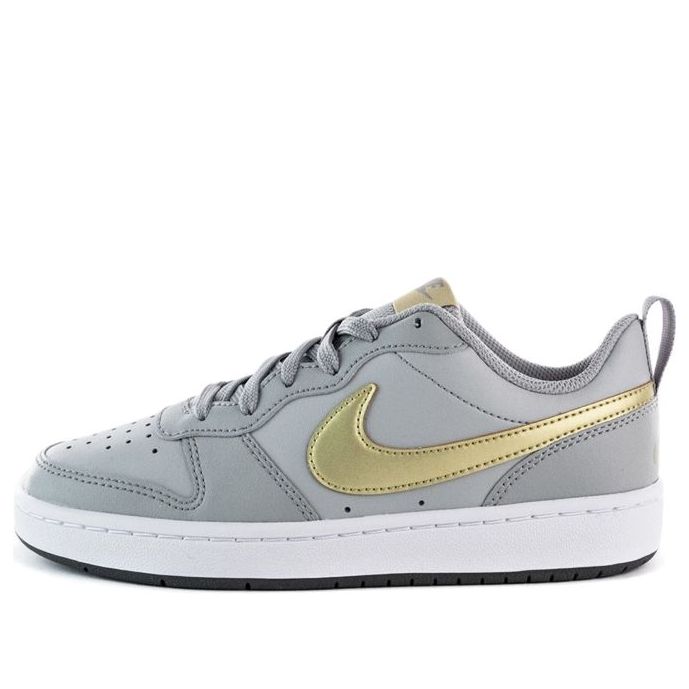 (GS) Nike Court Borough Low 2 'Gray Gold' BQ5448-013