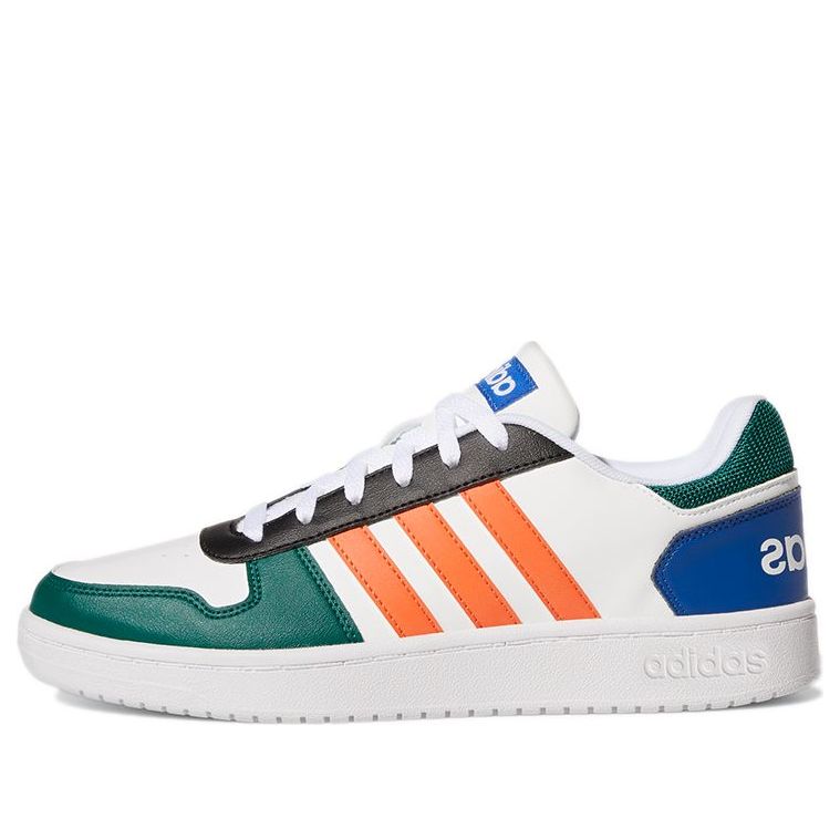 adidas Hoops 2.0 'White Green Orange' GY5898
